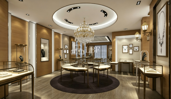 [Lusso Leggero Francese] Stile Classico Moderno Europeo per Sala Espositiva di Gioielli