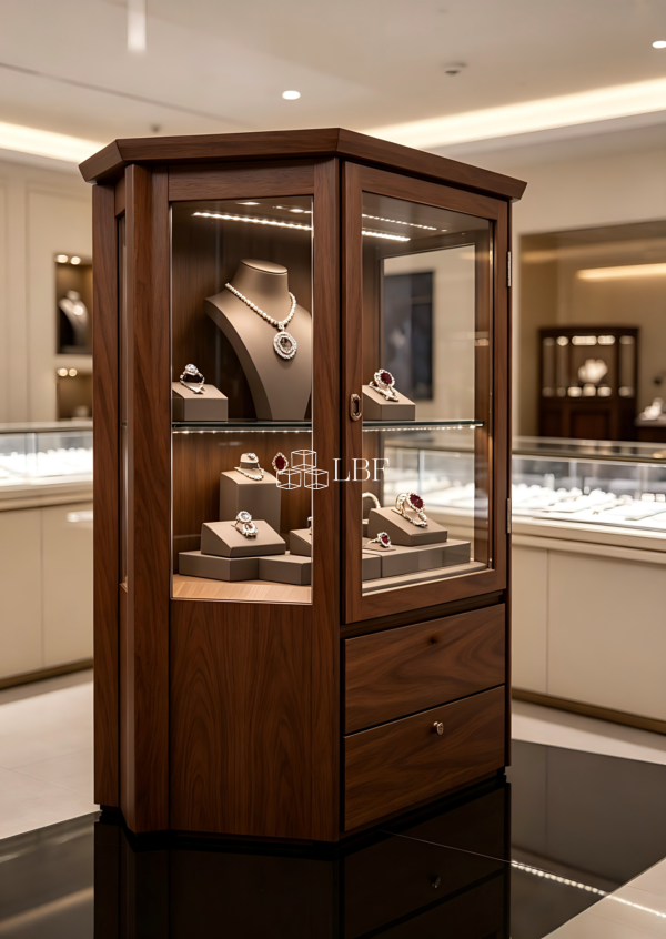Solid - wood jewelry display cabinet - Immagine 3