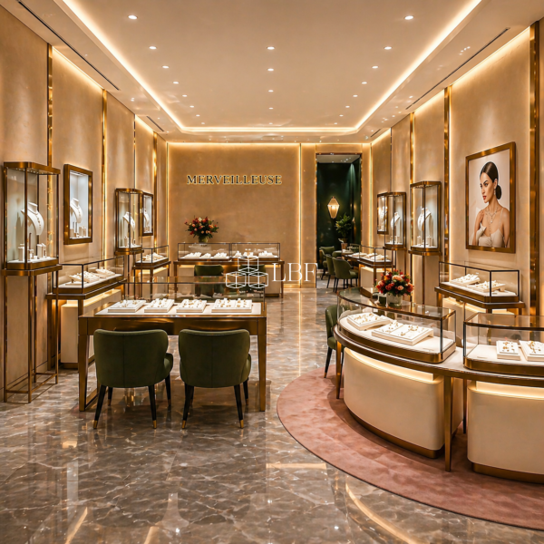 [Russian Style] + Light - luxury Jewelry Store - wide Display Cabinets - Image 3