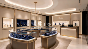 Es eignet sich für Flagship-Stores von High-End-Luxusmarken und Marken-Ausstellungshallen. Es schafft einen immersiven Einkaufsraum, arrangiert Auslagen wissenschaftlich durch Zonierung, hebt den Markenstil hervor, zieht hochkarätige Kundengruppen an, berücksichtigt sowohl die Ausstellung als auch die Sicherheit und trägt zur Aufwertung des Store-Images bei.