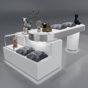 CR007 Clothing Store Display Tables Set with LED Light