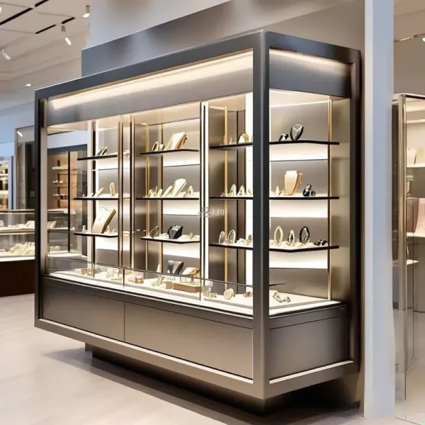 Iron Wall Mounted Jewelry Showcase - Image 2