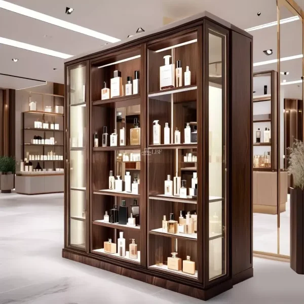 Wooden Perfume Display Cabinet - Image 3