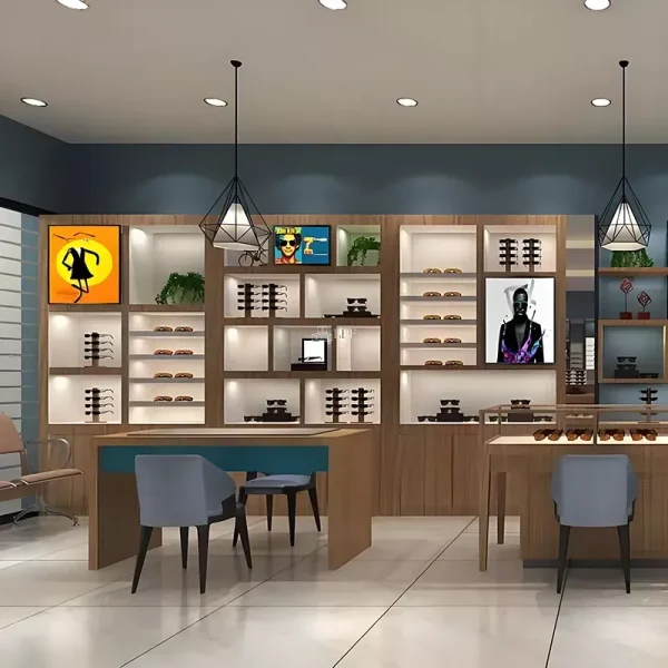 Wooden Wall Mounted Optical Display - Image 3