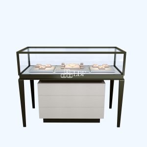 Iron jewelry display cabinet