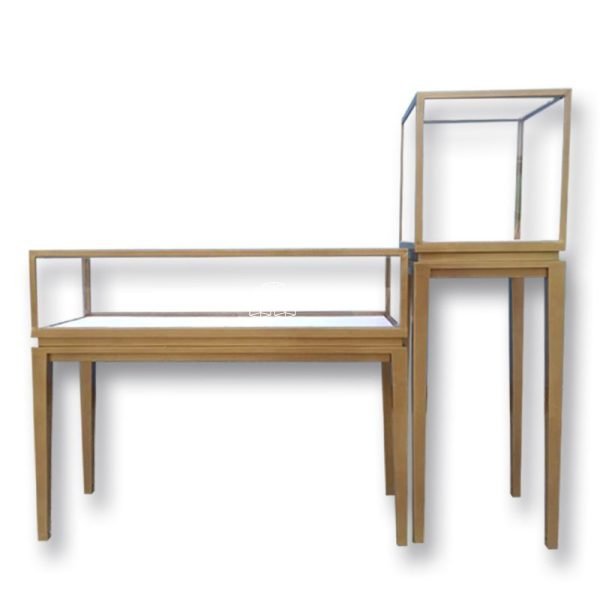 Glass stainless steel display cabinet