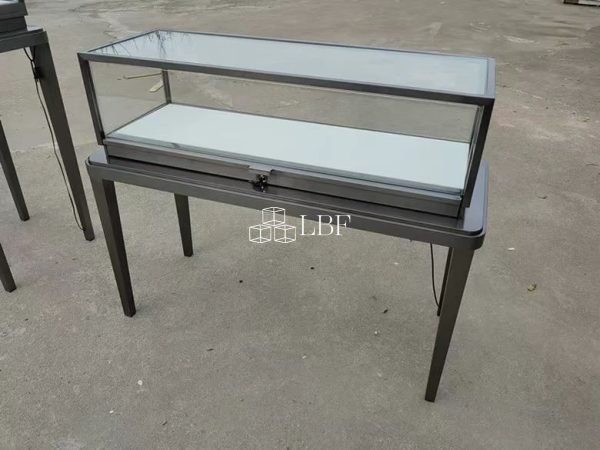 Advanced gray jewelry display cabinet