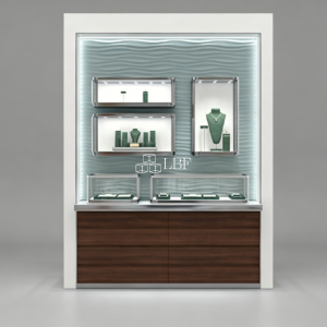 LBF built - in combined display cabinet against the wall