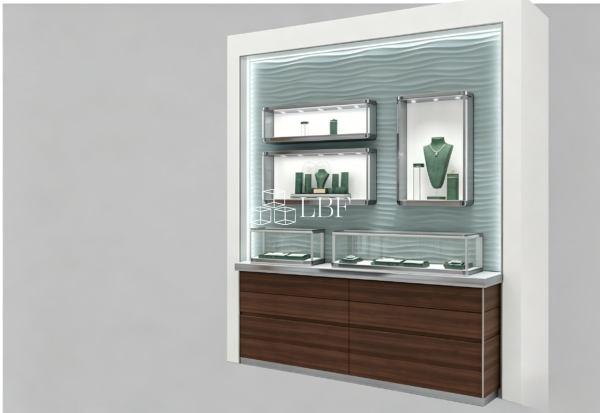 LBF built - in combined display cabinet against the wall - Immagine 3