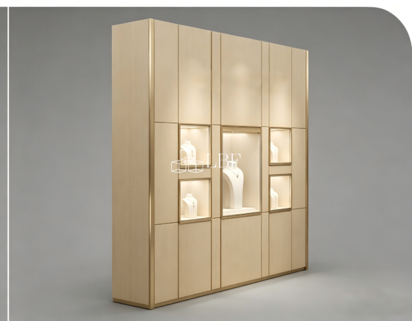 Built - in high - standing jewelry cabinet against the wall - Bild 2