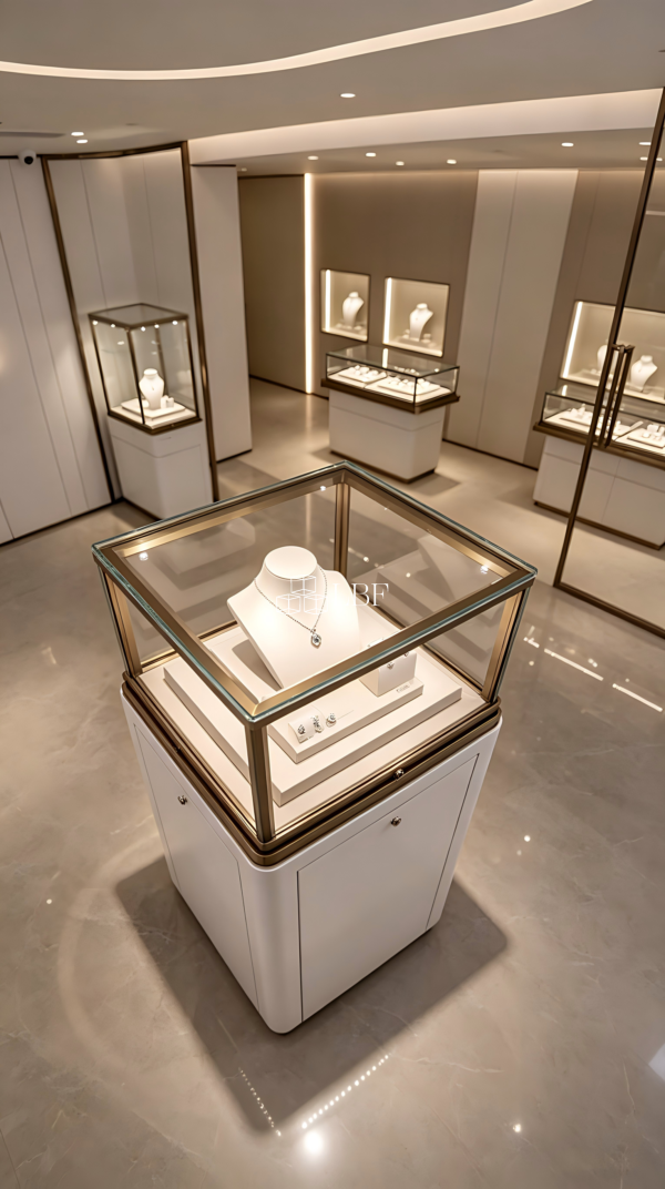 2026 Light - luxury Square Independent Jewelry Display Cabinet - Image 3