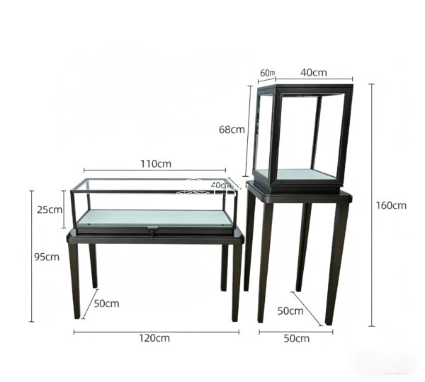 Ideale per gioiellerie di alta gamma e showroom di lusso, boutique. Perfetto per esporre orologi, gioielli e oggetti di valore, si adatta al layout dello spazio, eleva l'immagine del brand e attira clienti di alto livello.