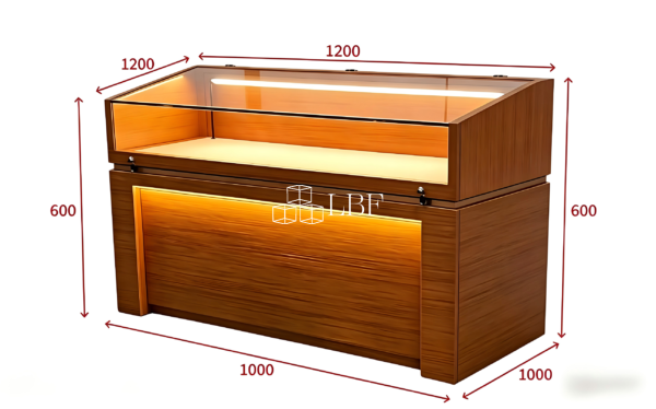 LBF's New Solid - wood - style Low - height Jewelry Cabinet - Bild 3