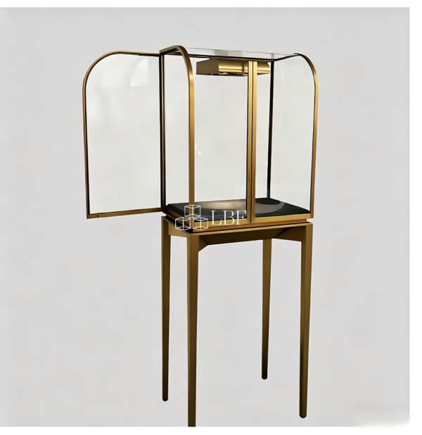 Éclairage - Luxe Arch - Forme Doré Indépendant Petit Haut Cabinet à Bijoux
