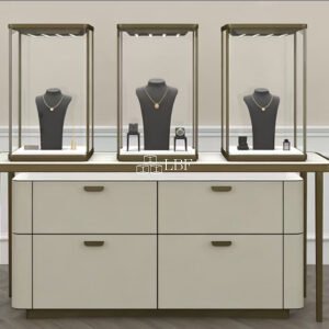 Luxury-Style Jewelry Display Island
