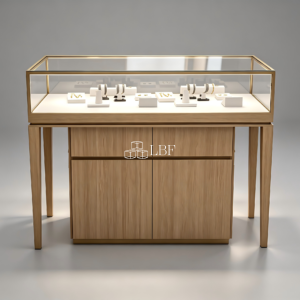 Log - style Light - luxury Jewelry Flat Cabinet