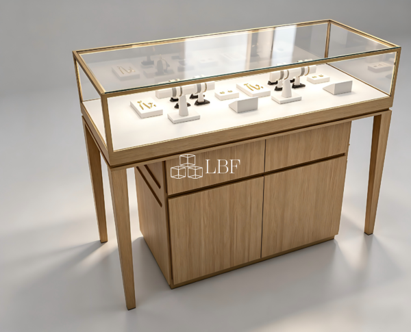 Log - style Light - luxury Jewelry Flat Cabinet - Immagine 2