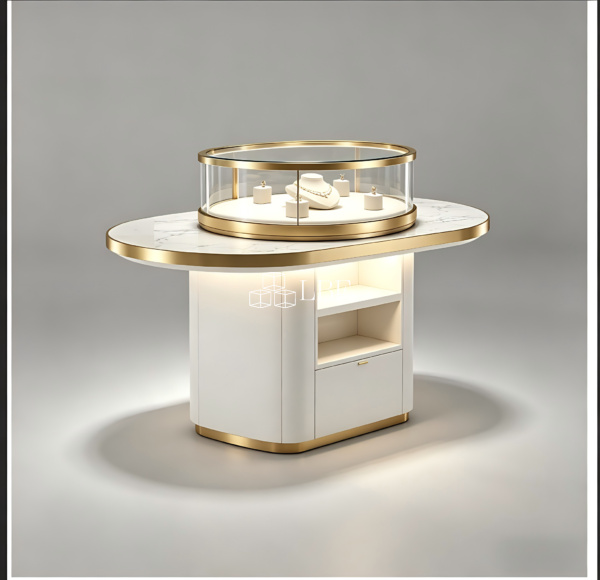 It is suitable for scenarios such as jewelry stores, high - end clubs, and luxury goods counters. It is used to display precious accessories like diamond rings, necklaces, and watches. This display cabinet can not only enhance the product texture, attract customers' attention, but also ensure the safety of the exhibits. It helps to create an exquisite and high - end shopping space, meeting the store decoration needs of various high - end jewelry brands.