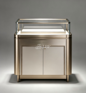 It is suitable for high - end jewelry exhibition halls and brand counters. It takes into account both display and storage, is dust - proof and anti - theft, enhances the brand's style, attracts high - end customer groups, and helps upgrade the store's image.