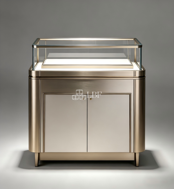 It is suitable for high - end jewelry exhibition halls and brand counters. It takes into account both display and storage, is dust - proof and anti - theft, enhances the brand's style, attracts high - end customer groups, and helps upgrade the store's image.