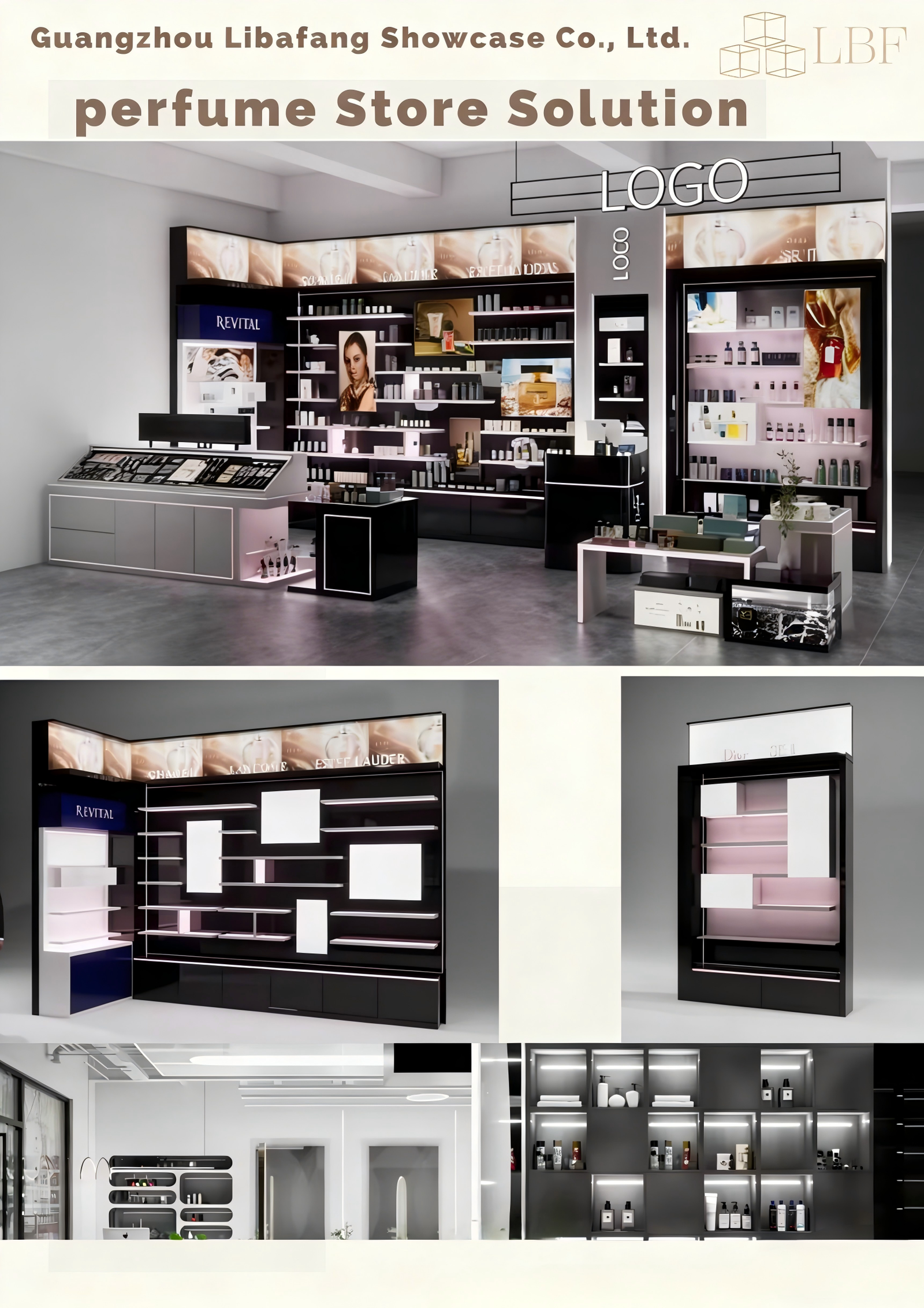 Les formes personnalisées (telles que les stratifiés de forme irrégulière et les panneaux rétroéclairés) peuvent souligner le ton de la marque du parfum, renforcer la délicatesse des produits et améliorer l'attrait visuel.