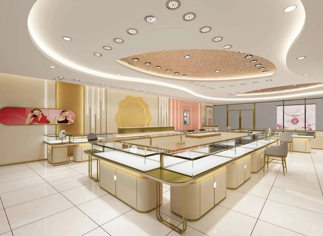 Questa pubblicità per servizi di vetrine personalizzate per gioielli, esposizione di piani di arredamento per negozi, materiale promozionale per investimenti e franchising e materiale promozionale online può presentare in modo intuitivo l'effetto espositivo di negozi di fascia alta, facilitando le trattative con i clienti e la costruzione dell'immagine del marchio.