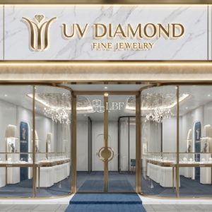 Modern Luxury Jewelry Display Showcase Counter Set