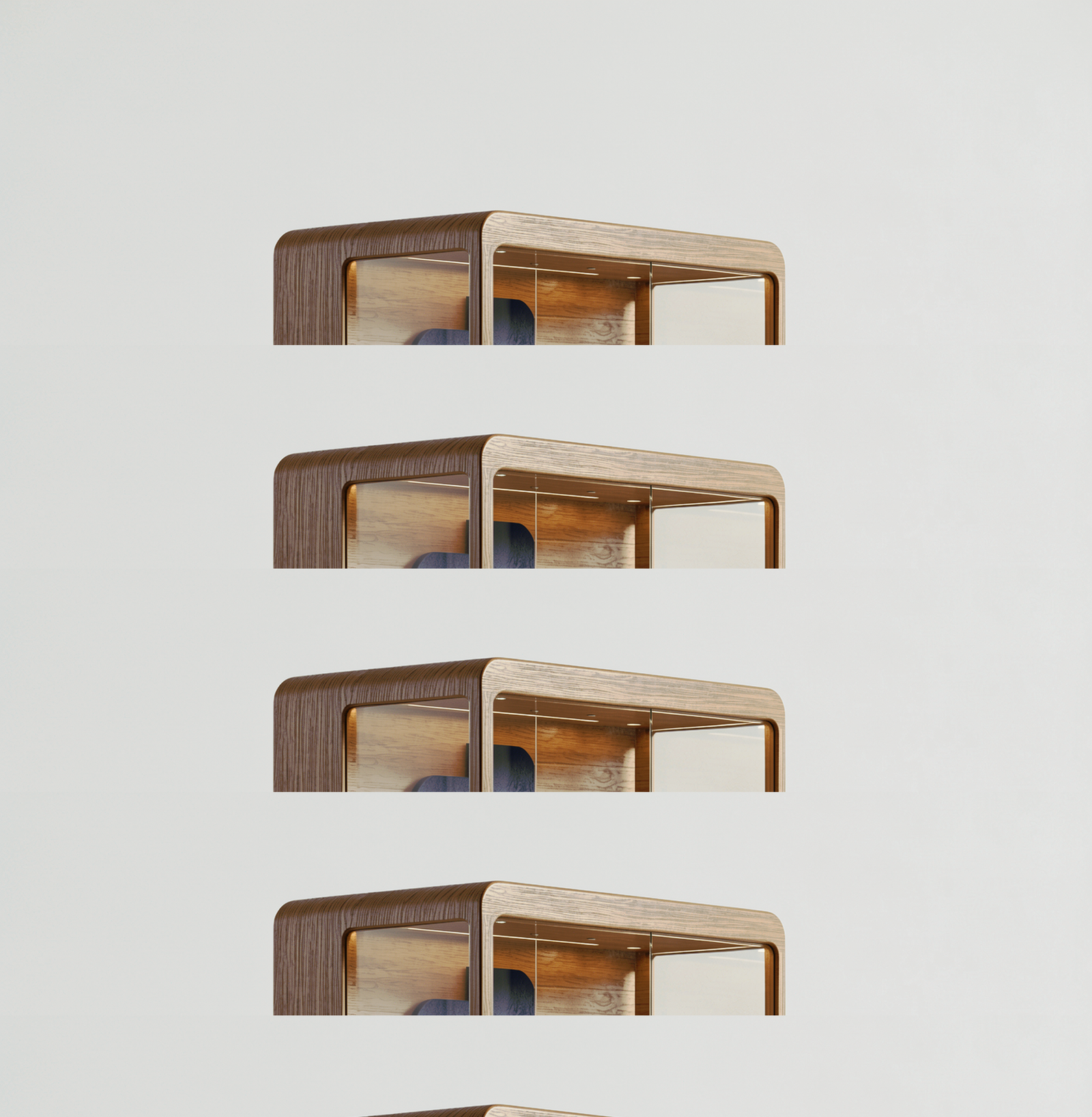 High-End Freestanding Window Display Cabinet - Image 2