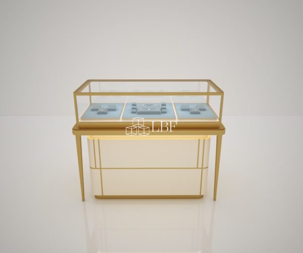 Minimal Gold Border Jewelry Showcase