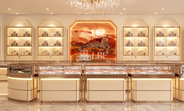 Luxury Round Jewelry Display Space Design · LED Showcase System - Image 5