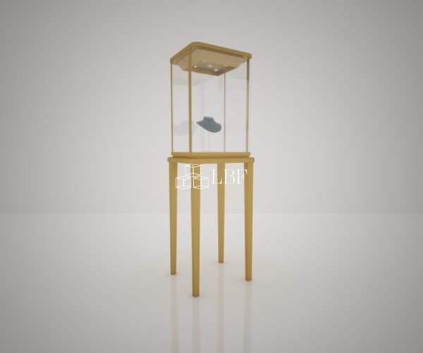 Light Luxury Tall Floor-standing Glass Jewelry Display Pedestal - Bild 3