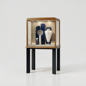 High-End Freestanding Window Display Cabinet
