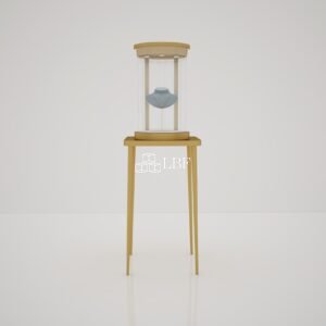 Cream Wood Jewelry Display Pedestal