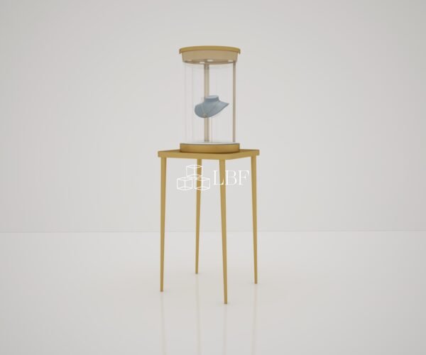 Cream Wood Jewelry Display Pedestal - Image 3