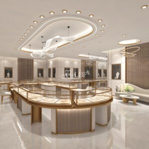jewelry display island counter