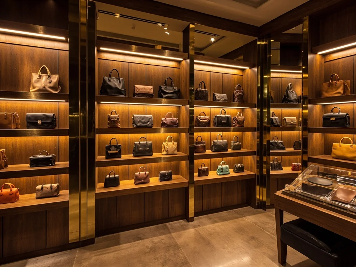 Projet de magasin de maroquinerie à New York