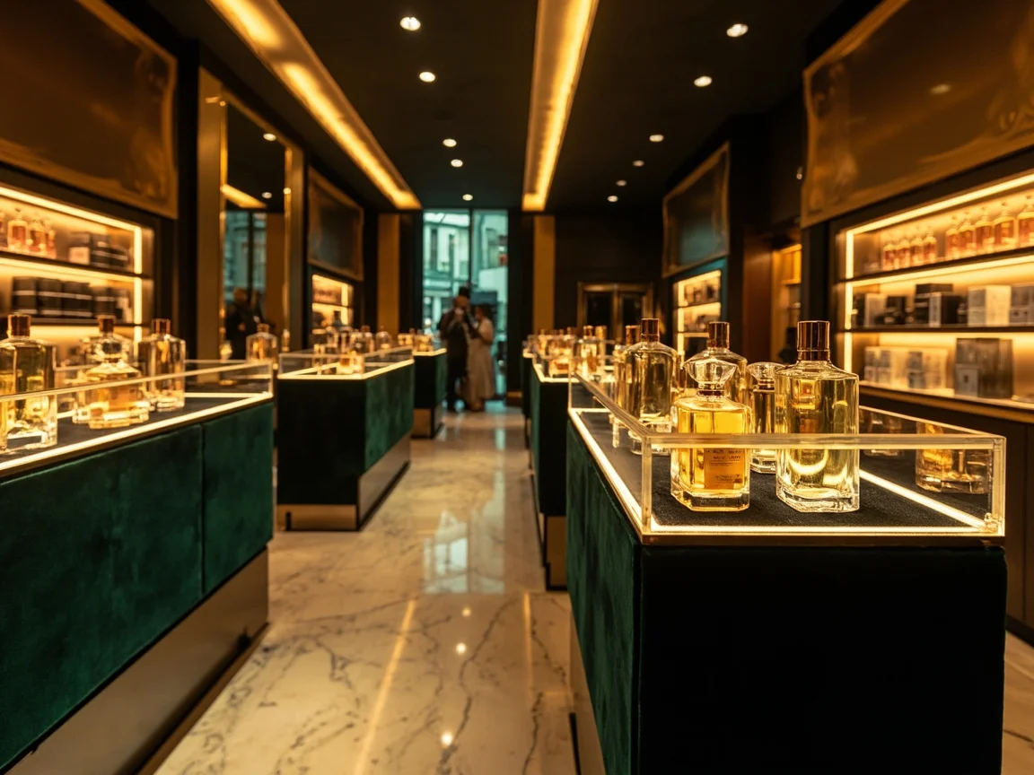 Projet d&rsquo;exposition de boutique de parfums à Paris