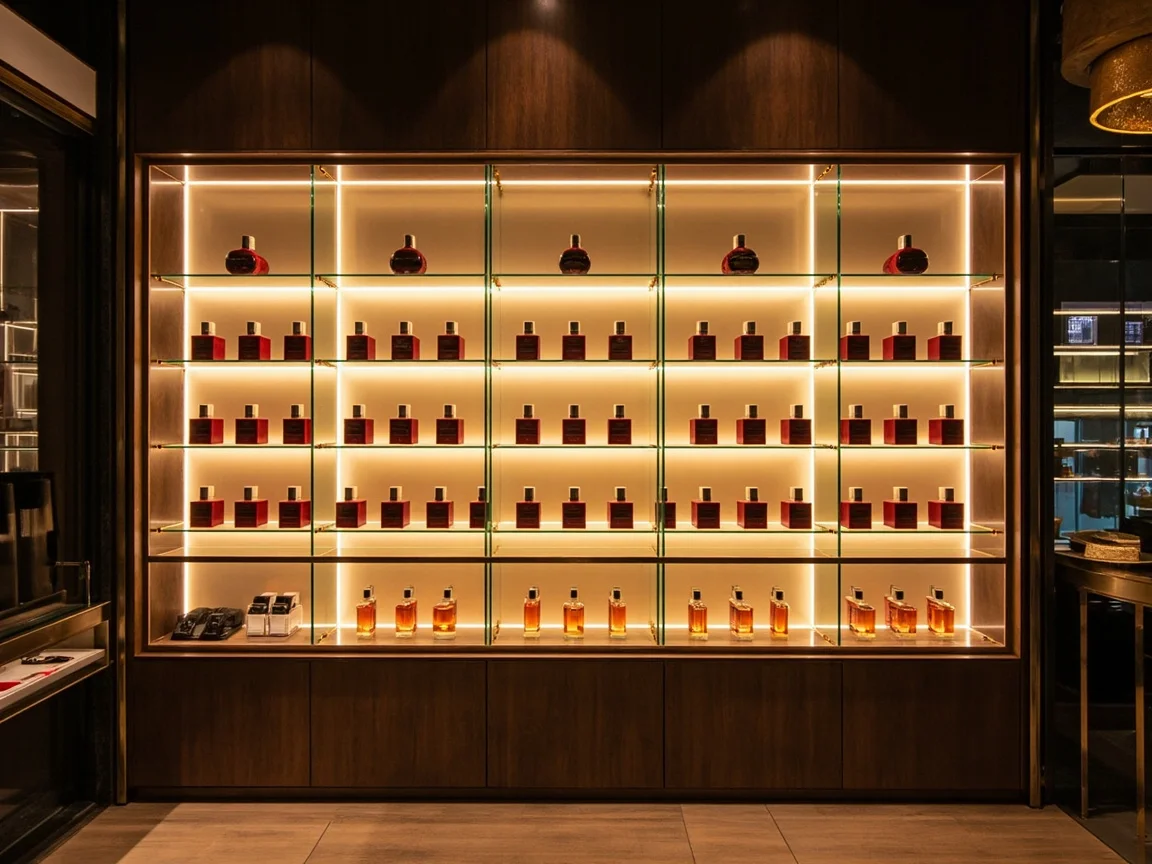 Projet de comptoir de parfumerie à Dubaï