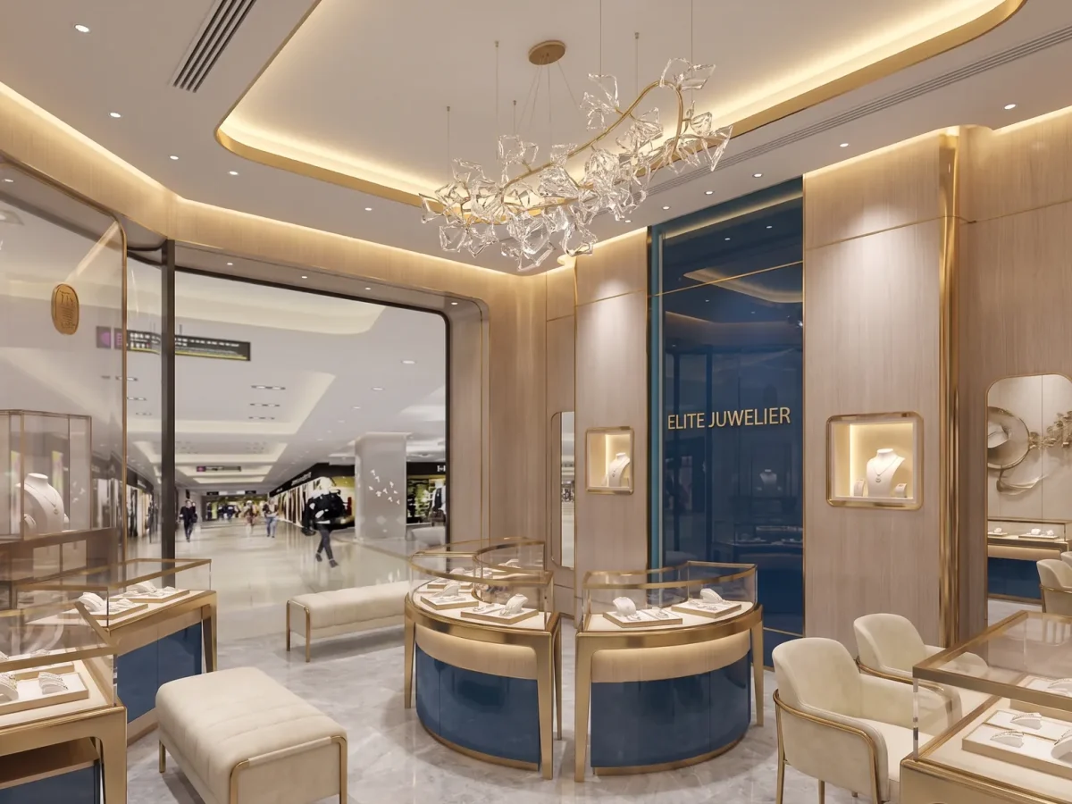 Projet de présentoirs pour boutique de luxe à Singapour