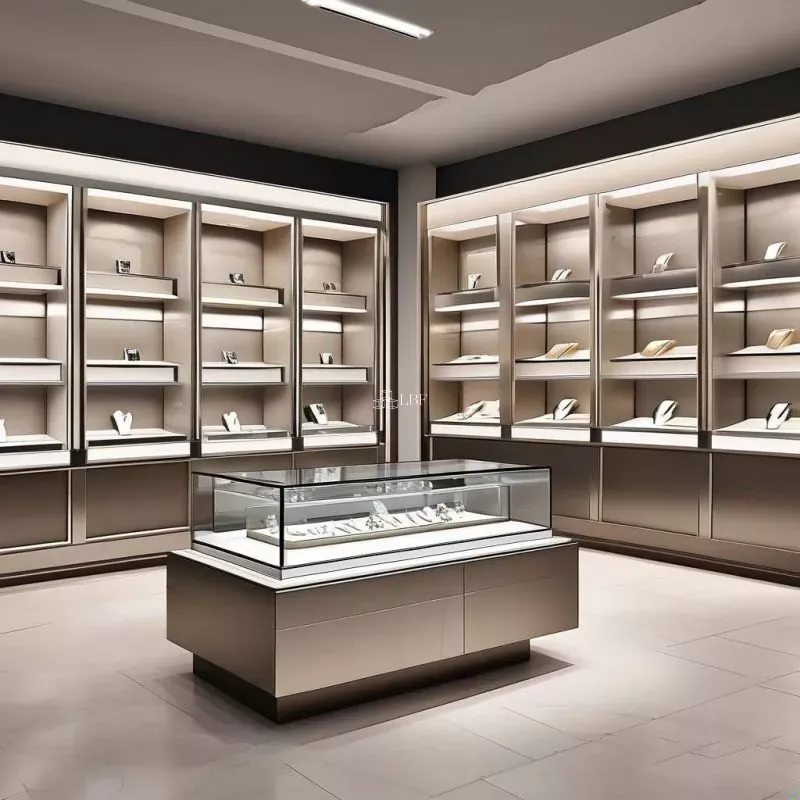 Vitrine murale en fer pour bijoux