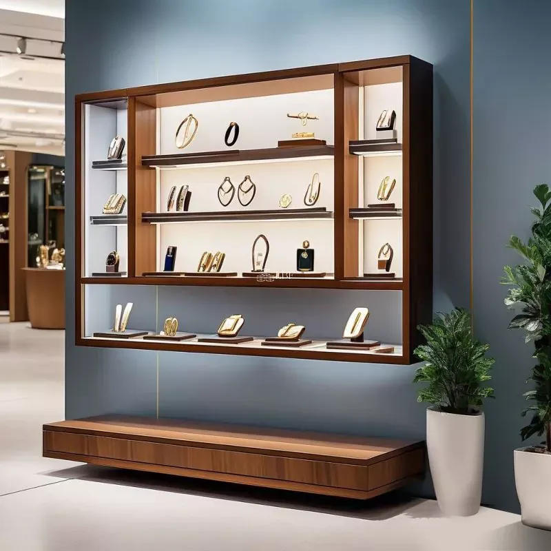 Vitrine murale en bois pour bijoux
