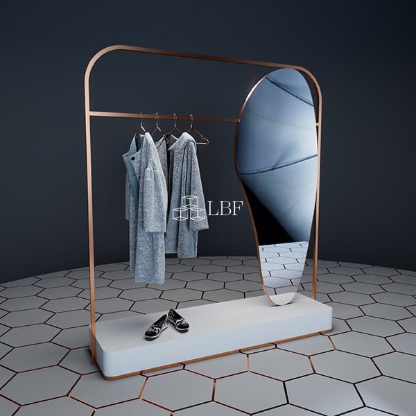 CR003 Portant à vêtements avec miroir