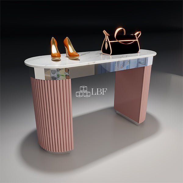 CR014 Support de présentation de vêtements avec plateau en marbre