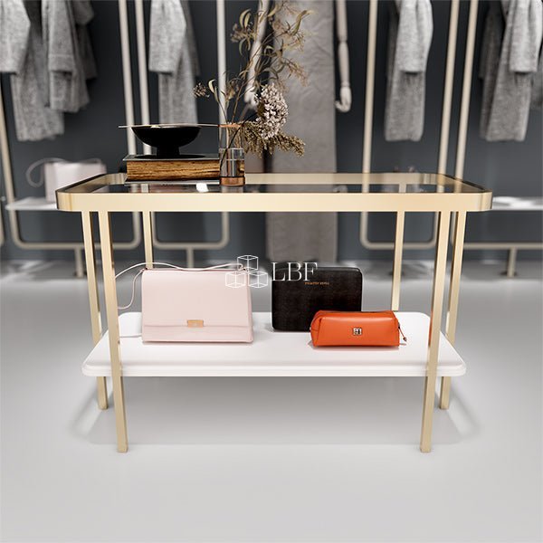 CR042 Table de présentation pour magasin de vêtements pour habits et accessoires