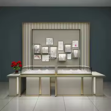 Vitrine d&rsquo;exposition pour bijoux haut de gamme