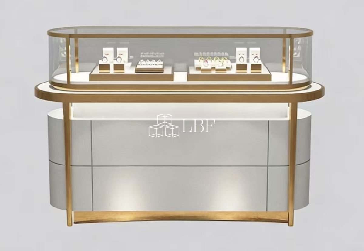 Présentoir à bijoux incurvé