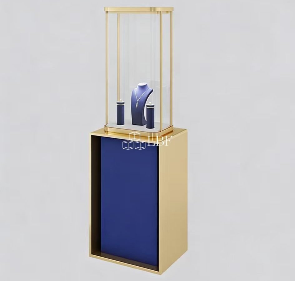 Vitrine d&rsquo;exposition pour bijoux personnalisée