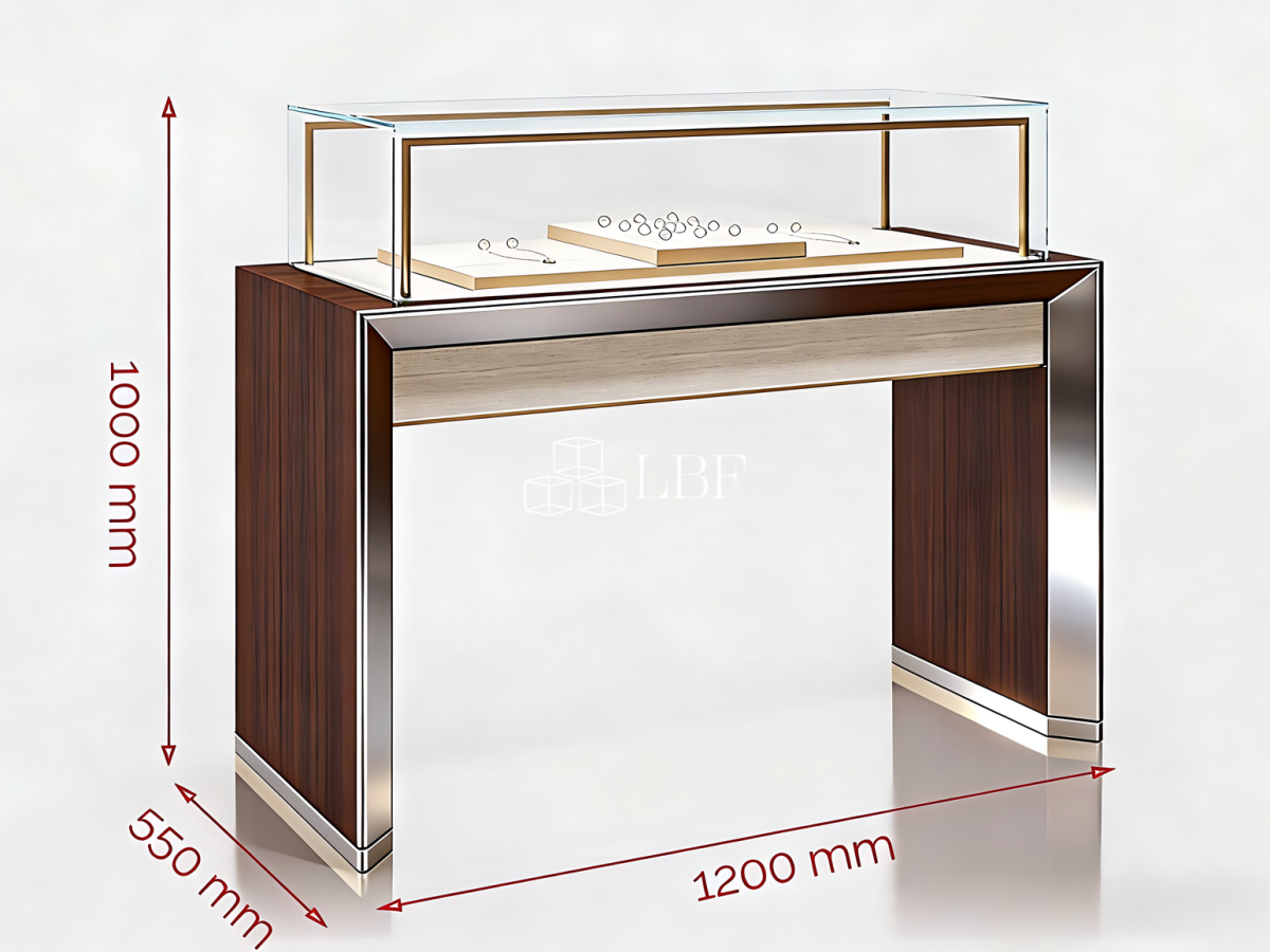 Vitrine combinée pour l&rsquo;agencement de produits phares
