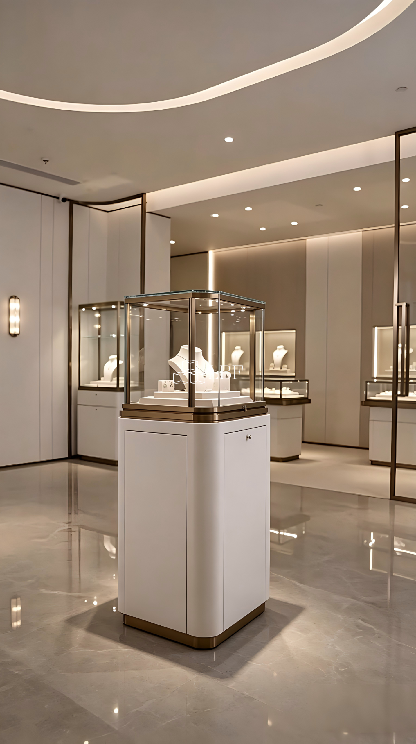 Il convient à l'exposition dans les bijouteries haut de gamme, les salles d'exposition de luxe, les expositions de marques, ainsi qu'à la présentation de collections précieuses.
