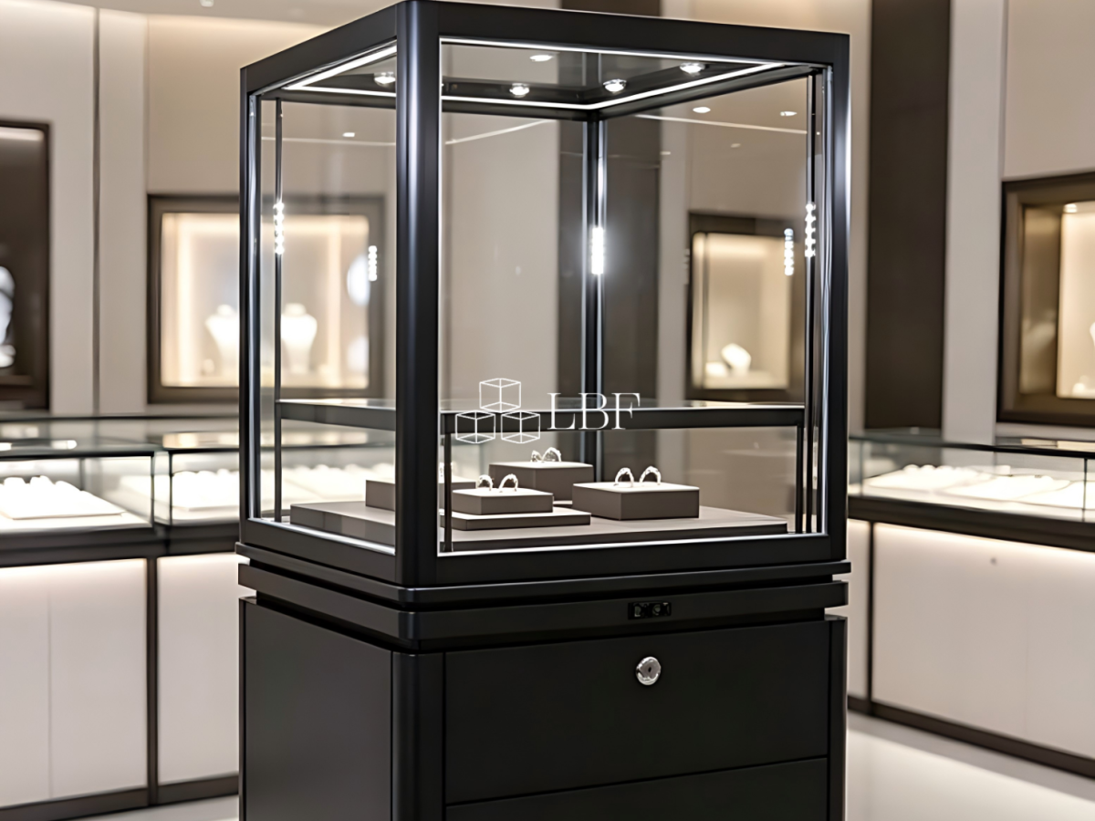 La nouvelle lumière – luxueux présentoir à bijoux carré indépendant en 2026